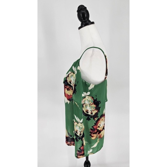 CABI Strappy Floral Blouse Beach Vacation Resort Womens Size Medium - Picture 4 of 8